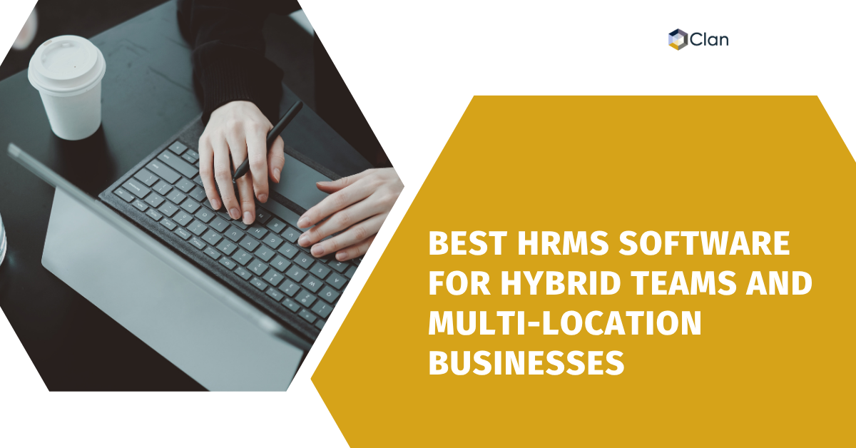 Thumbnail showing the Best HRMS Software for Hybrid Teams and Multi-location Businesses managing remote and office employees seamlessly.